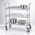 Thumbnail image #3 for Advance Tabco Special Value Series Heavy-Duty 3-Shelf Chrome-Plated Wire Utility Cart, 36 x 18 Inches