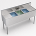 Thumbnail image #3 for Krowne Royal Series Three-Compartment Underbar Sink Unit with Integrated Drainboards and Faucet, 60