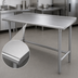 Thumbnail image #3 for Advance Tabco TFLG-2410 120-Inch x 24-Inch Open Base Stainless Steel Work Table with 1-1/2-Inch Rear Up-Turn