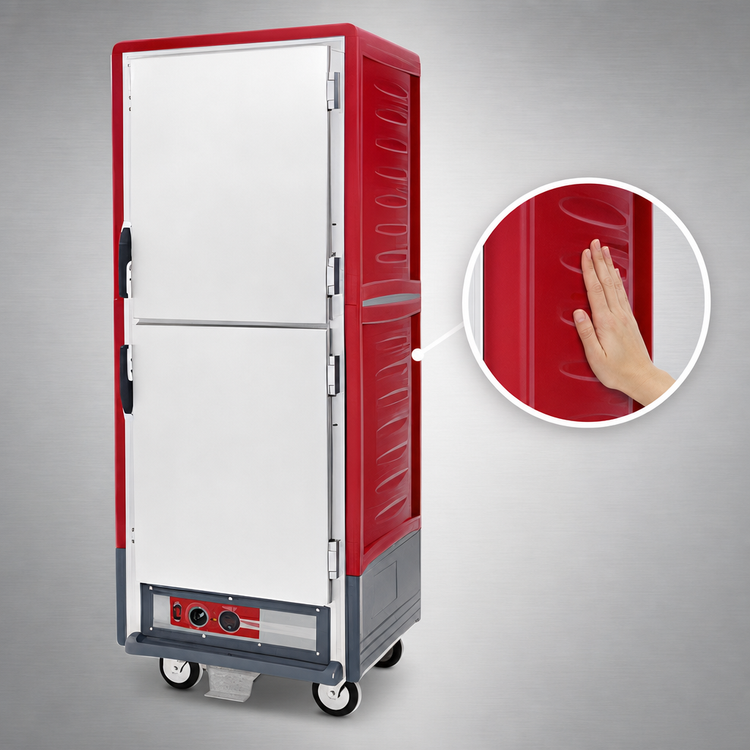 Product image #3 for Metro C5 3 Series Insulation Armour Full-Height Low-Watt Heated Holding and Proofing Cabinet with Dutch Solid Doors and Universal Wire Slides