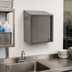 Thumbnail image #3 for Wall-Mount Chemical Storage Cabinet, 24 x 15 x 28 Inches, Sloped Top, Left-Hinged Door