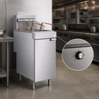 Thumbnail image #3 for Heavy-Duty Floor Model Natural Gas Deep Fryer with Basket Lifts, 70 lb., Range Match