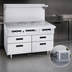 Thumbnail image #3 for Garland Arctic Fire Three-Section Refrigeration Base with 6 Self-Closing Drawers, 102-Inch Wide, Remote Refrigeration