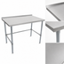 Thumbnail image #3 for John Boos Stallion 120-Inch x 24-Inch 16-Gauge Stainless Steel Top Work Table with 1-1/2-Inch Rear Up-Turn and Galvanized Base