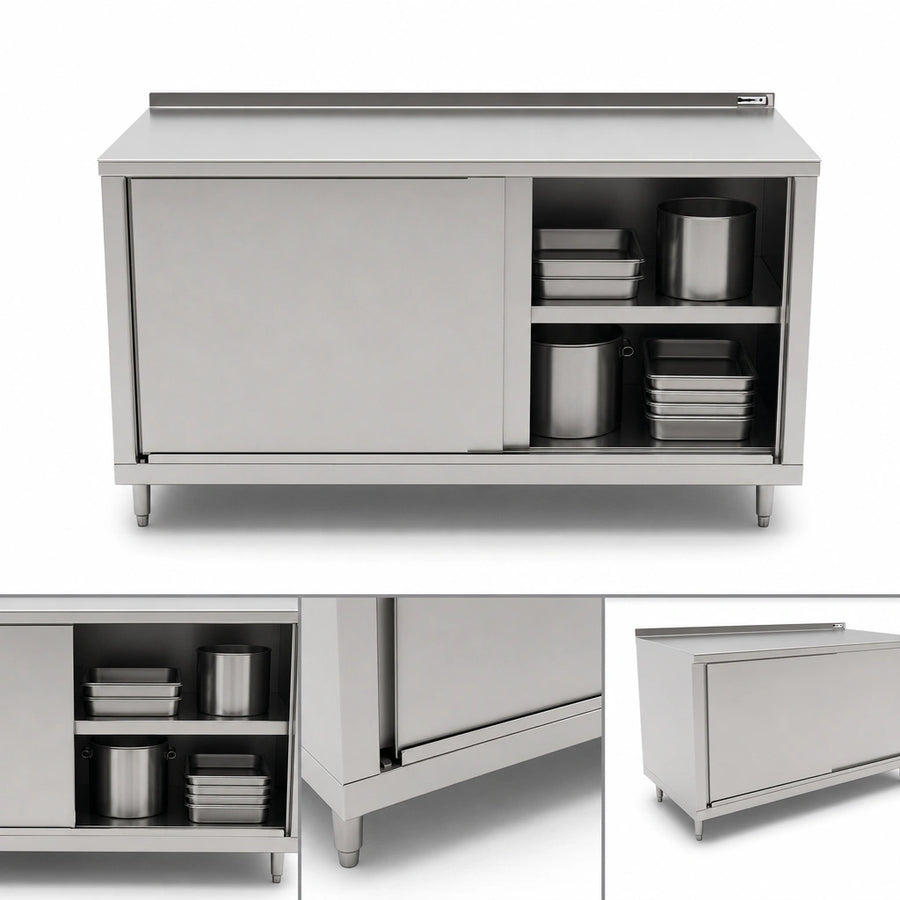 Cabinet Base with Sliding Doors