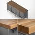 Thumbnail image #3 for John Boos Enclosed Base Wood Top Work Table with Sliding Doors, 120 x 24 Inches, 1-3/4-Inch Maple Top