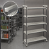 Thumbnail image #3 for Cambro Camshelving Elements XTRA High Density Top Rail Stationary Starter Unit, 5-Tier, 18 x 42 x 81 Inches, Speckled Gray