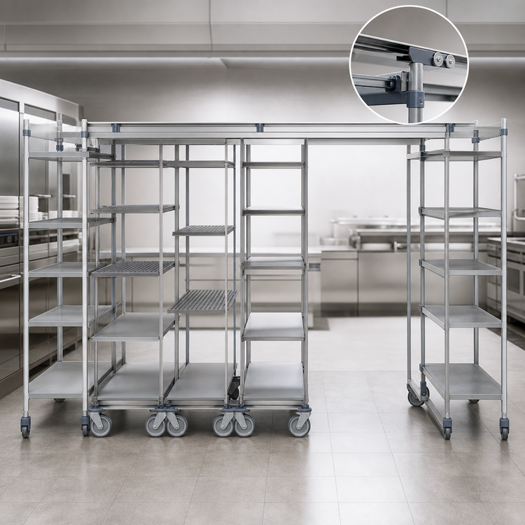 Product image #3 for Metro TOP-TRACK High-Density Floor Pad Protectors, 14-Foot Length
