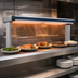 Thumbnail image #3 for Hatco Glo-Ray Designer Dual Strip Heater with Lights, 63-1/2 Inch Wide, Aluminum, 2.4 kW