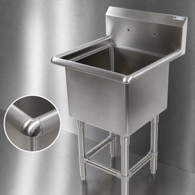 Product image #3 for John Boos Pro-Bowl 1-Compartment Stainless Steel Floor Sink with 18" x 24" x 12" Bowl