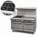 Thumbnail image #3 for Southbend S-Series 60-Inch Gas Restaurant Range with 4 Open Burners, 36-Inch Griddle, Convection Oven, and Cabinet Base