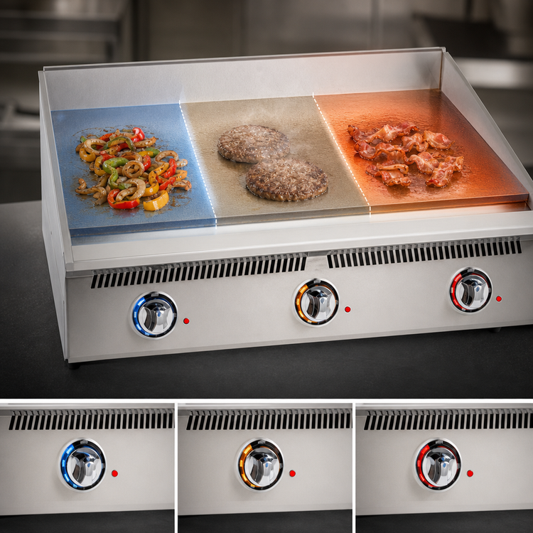 Product image #3 for Ultra-Max 36-Inch Countertop Gas Griddle with Mechanical Snap-Action Thermostat