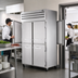 Thumbnail image #3 for True SPEC SERIES Pass-Thru Two-Section Reach-In Refrigerator with Solid Half Swing Doors Front and Rear, Stainless Steel, Top-Mounted Self-Contained