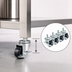 Thumbnail image #3 for Krowne Royal Series Low Profile Swivel Threaded Stem Caster with Brake, 2-Inch Diameter, 200 lb Capacity, Set of 4