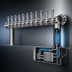 Thumbnail image #3 for Metropolis WM 10-Faucet Wall-Mount Glycol-Cooled Draft Beer Tower, 2-Column, Polished Stainless Steel