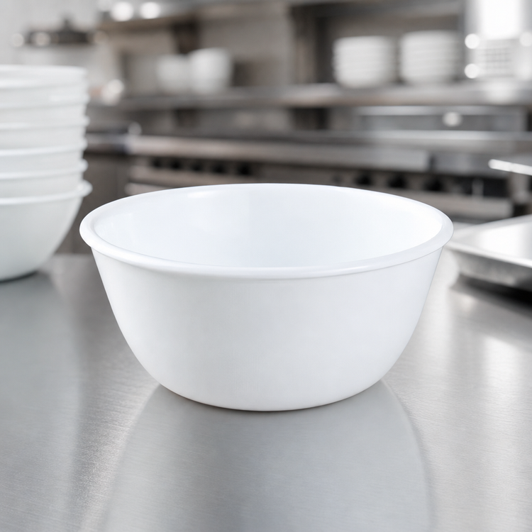 Product image #3 for Corelle Essentials Vitrelle Glass Oatmeal Bowl, 12 oz, 5-Inch Round, White