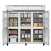 Thumbnail image #3 for Continental Refrigerator 3FNHD Three-Section Standard Depth Reach-In Freezer with Half-Height Solid Doors