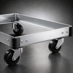 Thumbnail image #3 for Metro D2172SP Stainless Steel Truck Dolly Frame, 72 x 21 in, Wraparound Bumper
