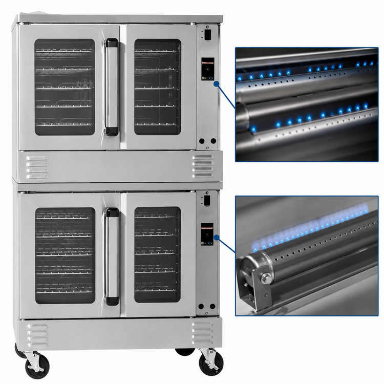 Product image #3 for Southbend Platinum Double-Deck Gas Convection Oven, Bakery Depth, Touchscreen Controls, Independent Doors