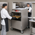 Thumbnail image #3 for Metro C5 6 Series Half-Height Insulated Mobile Pass-Thru Heated Holding Cabinet with Solid and Glass Doors, Universal Slides, 120V
