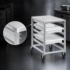 Thumbnail image #3 for Channel PBA405A Aluminum Poly Box Rack Cart, End-Load, 5-Box Capacity, 5-Inch Swivel Casters