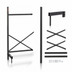 Thumbnail image #3 for Metro SmartLever 42 x 24 Inch Add-On Cantilevered Shelving Kit, 86-3/8 Inch High