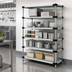 Thumbnail image #3 for Quantum 5-Shelf Solid Shelving Starter Kit, 36 x 18 x 63 Inches, Stationary, 304 Stainless Steel