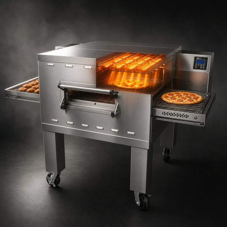 Product image #3 for Middleby Marshall PS638G-1 Impingement Plus Gas Single-Deck Conveyor Oven with 26-Inch Standard Single Belt