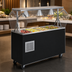Thumbnail image #3 for Vollrath 2-Series Affordable Portable Refrigerated 4-Pan Cold Food Buffet Station with Clear Acrylic Breath Guard and Sliding Door Storage Base
