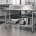 Thumbnail image #3 for John Boos 125-5/8-Inch x 24-1/8-Inch Stainless Steel Dishtable Undershelf