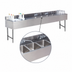 Thumbnail image #3 for Advance Tabco Underbar Basics 96-Inch Stainless Steel 3-Compartment Bar Sink and Ice Bin Combo with Left-Hand Ice Bin and Deck-Mount Faucet