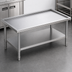 Thumbnail image #3 for Stainless Steel Griddle/Equipment Stand with Open Base and Adjustable Undershelf, 48-3/8