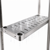 Thumbnail image #4 for Quik-Set 60 Inch x 24 Inch Louvered Solid Shelf, 16-Gauge 304 Stainless Steel