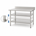 Thumbnail image #3 for Eagle Group 36 Inch x 30 Inch Adjustable Galvanized Work Table Undershelf for Uni-Lok Hat Channel Frames