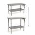 Thumbnail image #3 for Eagle Group AdjusTable ADA/Ergonomic Height Adjustable Stainless Steel Work Table, 48 x 24 Inches, 32-40 Inch Height Range