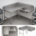 Thumbnail image #3 for John Boos Pro-Bowl 144-Inch L-Shaped Corner Soiled Dishtable with 20