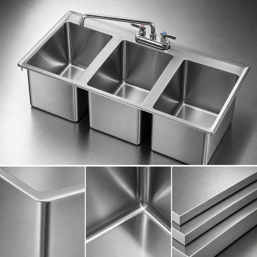 20-Gauge Stainless Steel Construction