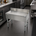 Thumbnail image #3 for Advance Tabco Underbar Basics Free-Standing Bar Type Stainless Steel Drainboard, 12 x 18 x 33 Inches