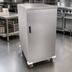 Thumbnail image #3 for Economy Stainless Steel Enclosed Single-Door Patient Tray Cart, 16-Tray Capacity