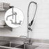 Thumbnail image #3 for Omcan USA Pre-Rinse Assembly with Add-On Faucet, Wall Mount, 8-Inch Centers, 20-Inch Riser, 44-Inch Flexible Hose, 12-1/2-Inch Swing Spout