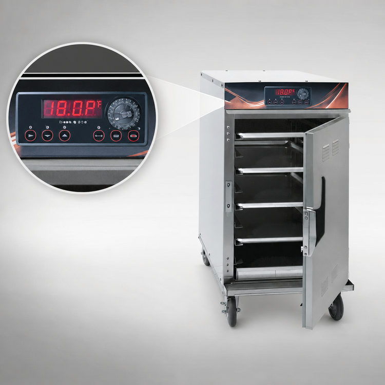 Product image #3 for Cres Cor Mobile Half-Height Radiant Cook-and-Hold Oven with Deluxe LED Controls, 8 Full-Size Pan Capacity