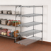 Thumbnail image #3 for Metro Super Erecta Super Adjustable Add-On Wire Shelving Unit, 36 x 21 x 74 Inches, 5 Shelves, Chrome Plated Finish
