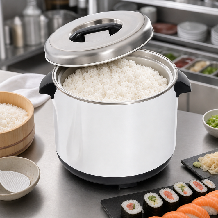 Product image #3 for RiceMaster 18 Quart Stainless Steel Sushi Rice Container