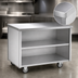 Thumbnail image #3 for Randell RAN ST-4S Mobile Modular Utility Station with Open Storage Base and Stainless Steel Top