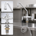 Thumbnail image #3 for T&S Brass Double Pantry Deck-Mounted Manual Faucet with 18-Inch Swing Nozzle and Lever Handles