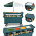 Thumbnail image #4 for Cambro Camcruiser® 4-Well Vending Cart with 72-Inch Umbrella, Granite Green