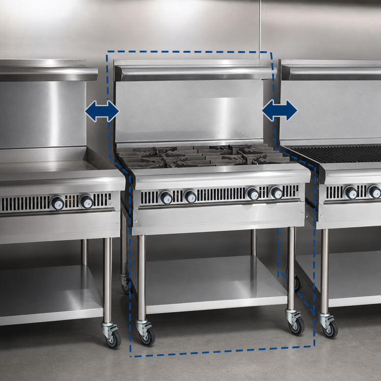 Product image #3 for Imperial Spec Series Heavy Duty 12-Inch Gas Add-A-Unit Griddle Range