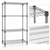 Thumbnail image #4 for Eagle Group Valu-Master Double-Mat 4-Tier Stationary Wire Shelving Starter Unit, 36 Inch W x 18 Inch D x 74 Inch H