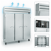 Thumbnail image #4 for Howard-McCray SR Series Three-Section Reach-In Refrigerator, 75 Cu. Ft., Self-Contained, Top-Mount Compressor