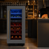 Thumbnail image #4 for KoolMore Dual Zone 2-Section Wine Cooler, Black and Stainless Steel
